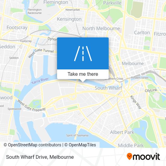 South Wharf Drive map