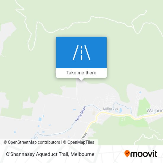 O'Shannassy Aqueduct Trail map