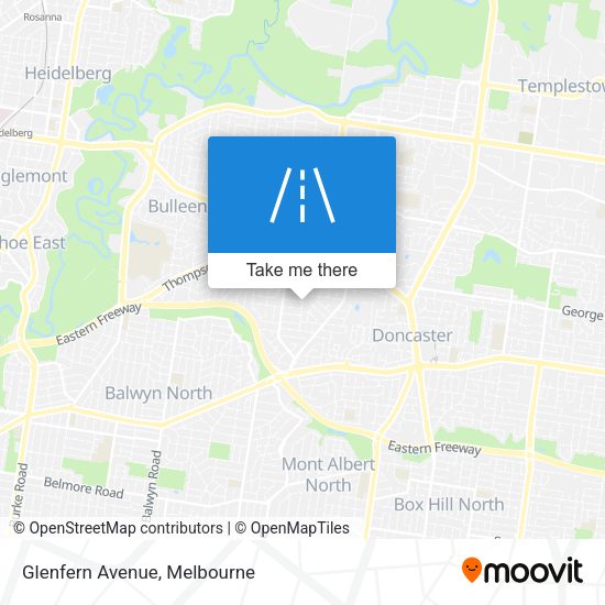 Glenfern Avenue map