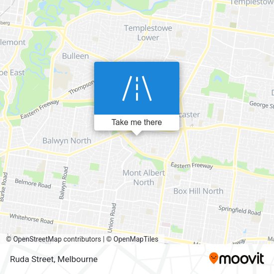 Ruda Street map