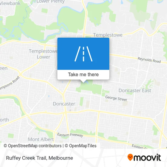 Mapa Ruffey Creek Trail