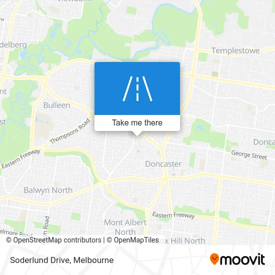 Mapa Soderlund Drive