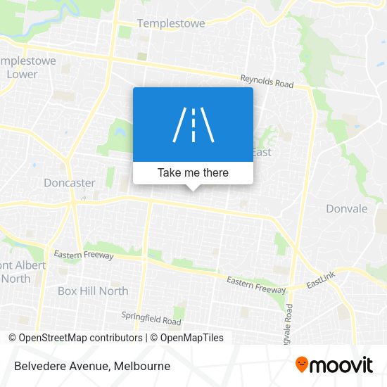 Belvedere Avenue map
