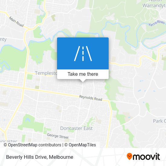 Beverly Hills Drive map