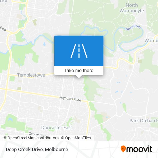 Mapa Deep Creek Drive