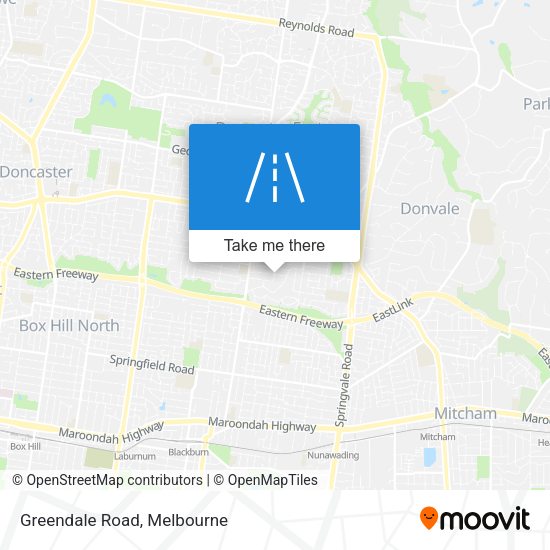 Greendale Road map
