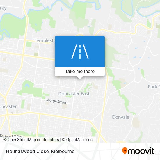 Houndswood Close map