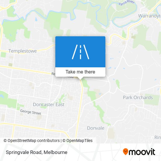 Mapa Springvale Road