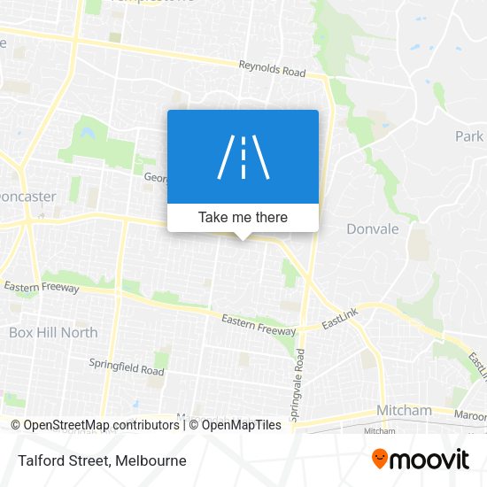 Talford Street map
