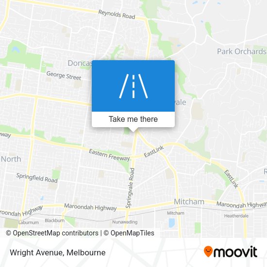 Wright Avenue map