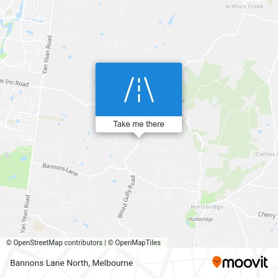 Bannons Lane North map