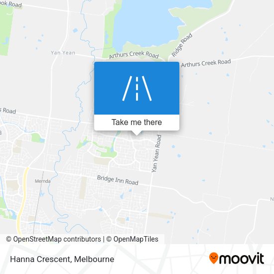 Hanna Crescent map