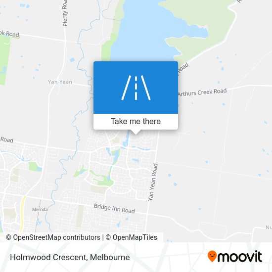 Holmwood Crescent map