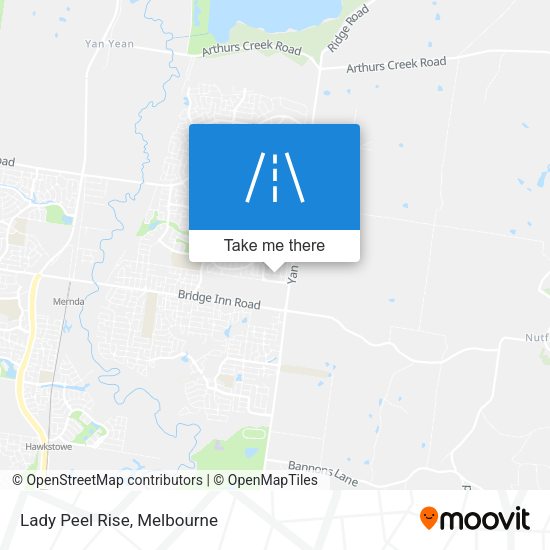 Lady Peel Rise map
