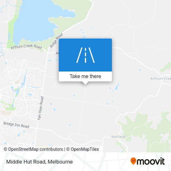 Middle Hut Road map