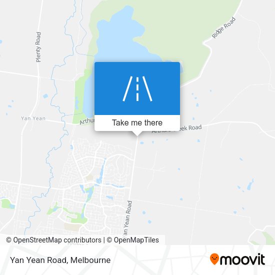 Yan Yean Road map