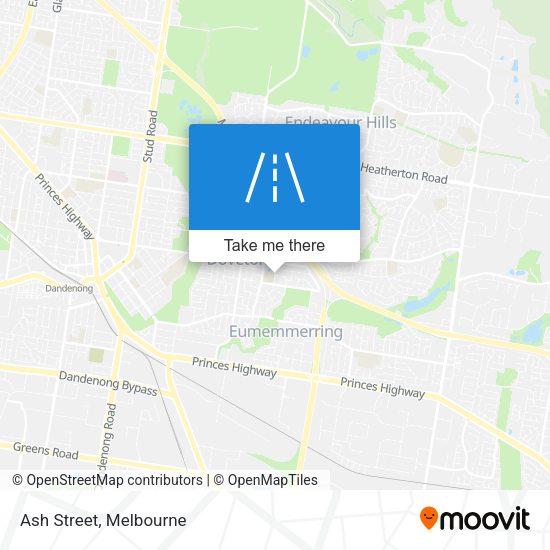 Ash Street map