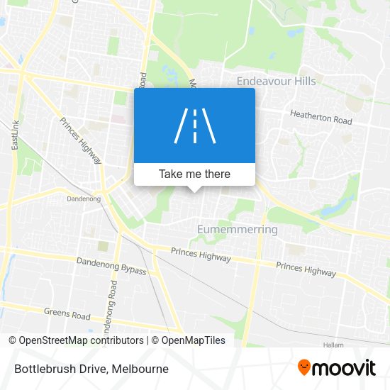 Bottlebrush Drive map