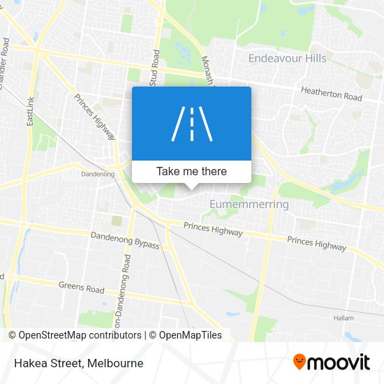 Hakea Street map