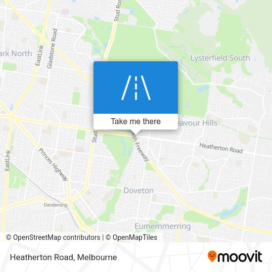 Heatherton Road map