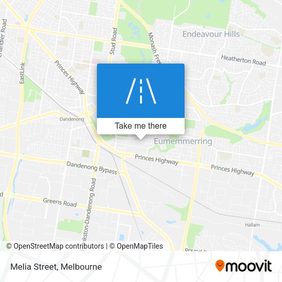 Melia Street map