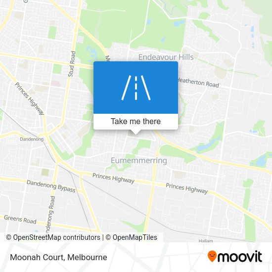 Moonah Court map
