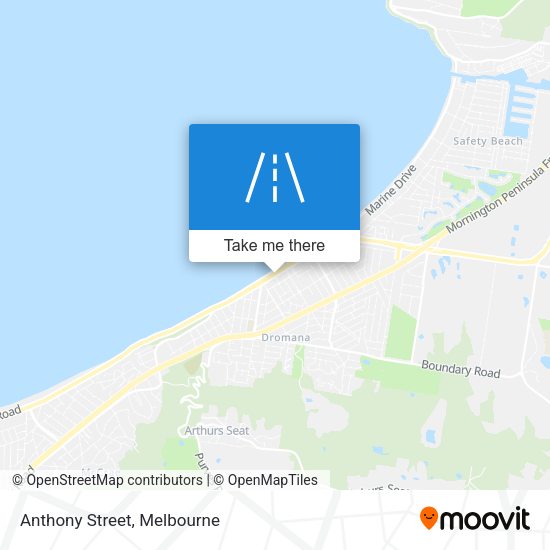 Anthony Street map