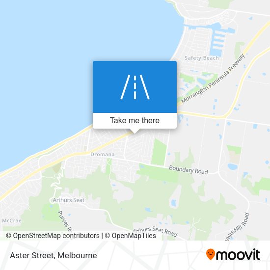 Aster Street map