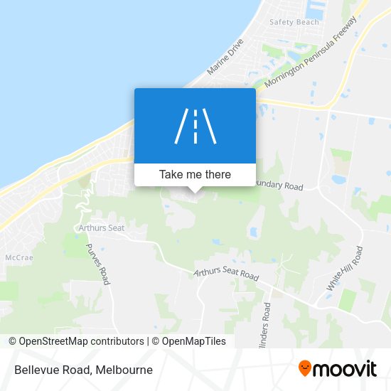 Bellevue Road map