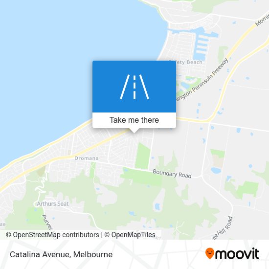 Catalina Avenue map