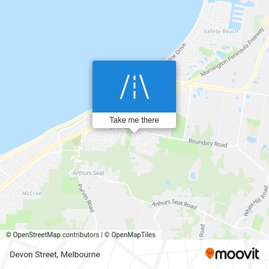 Devon Street map