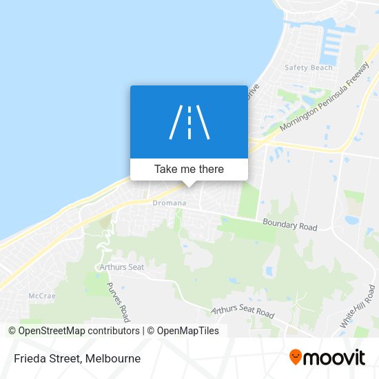 Frieda Street map
