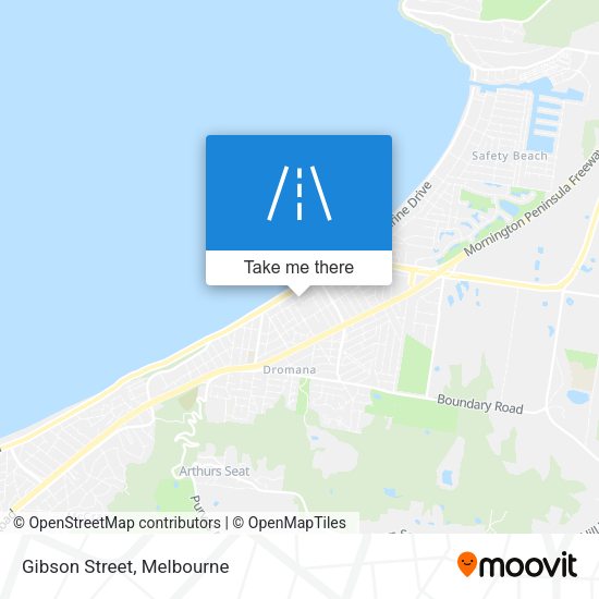 Gibson Street map