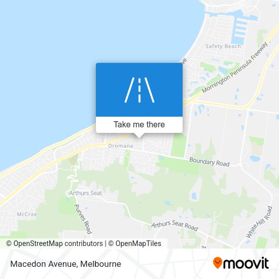 Macedon Avenue map