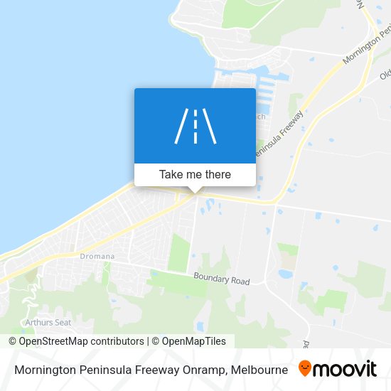 Mornington Peninsula Freeway Onramp map