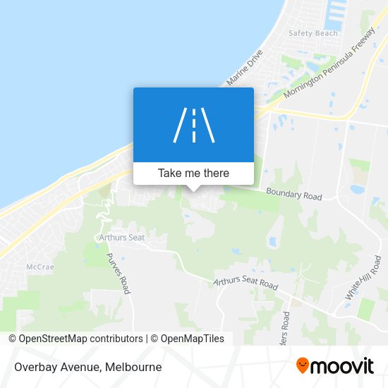 Overbay Avenue map