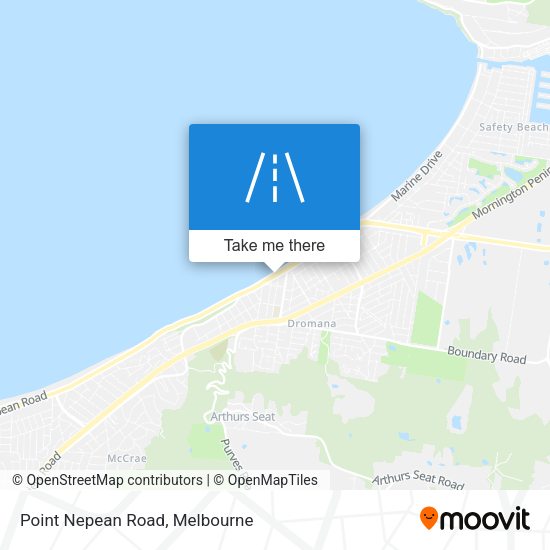 Point Nepean Road map