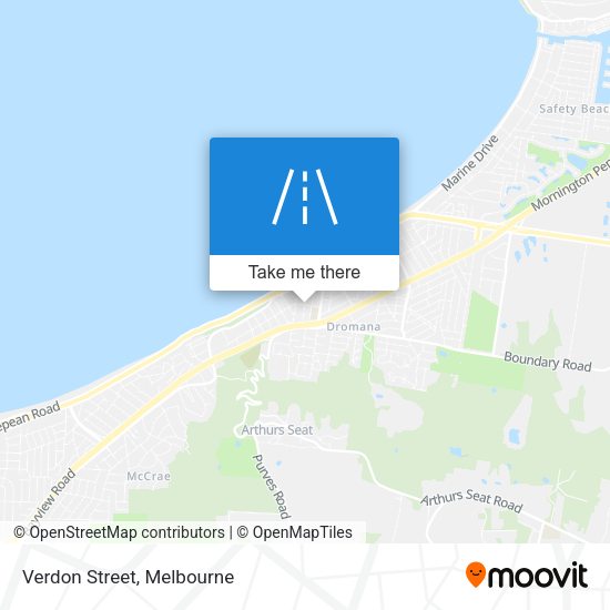 Verdon Street map