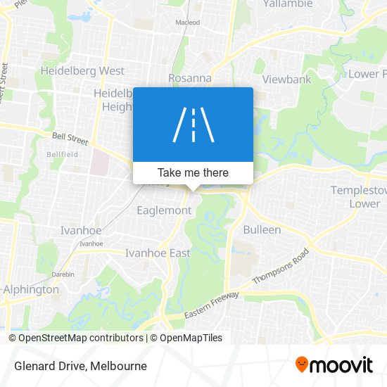 Mapa Glenard Drive