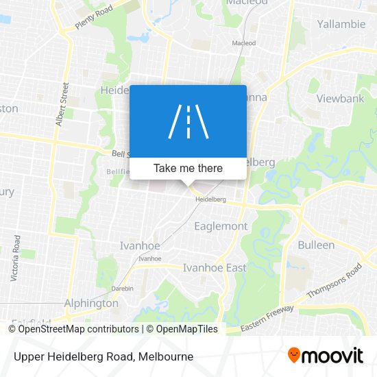 Upper Heidelberg Road map
