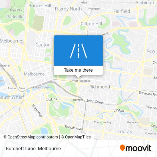 Burchett Lane map