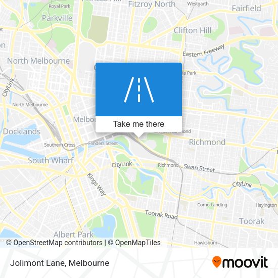 Jolimont Lane map