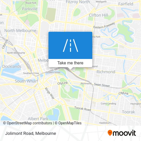 Jolimont Road map