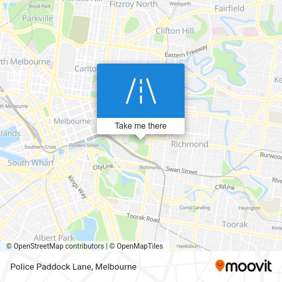 Police Paddock Lane map