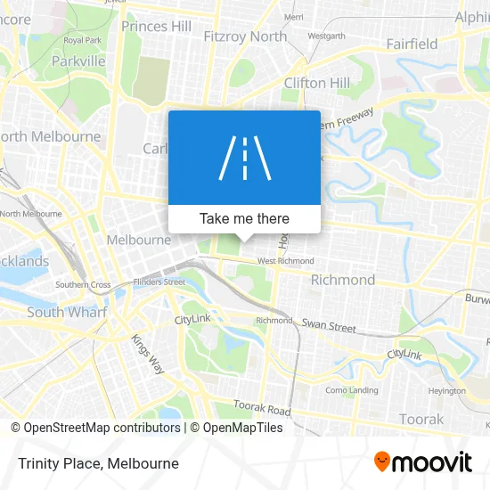 Mapa Trinity Place