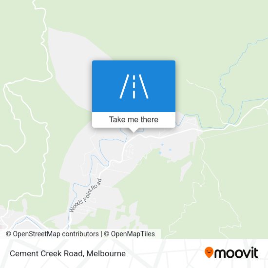 Cement Creek Road map