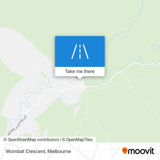 Wombat Crescent map
