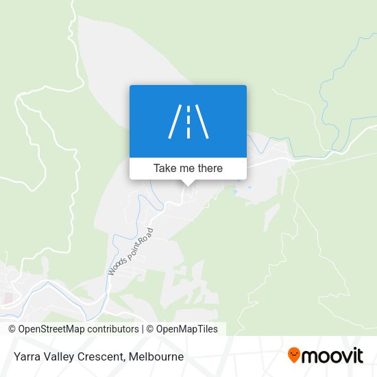 Yarra Valley Crescent map