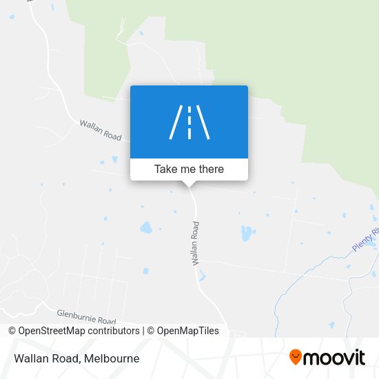 Wallan Road map