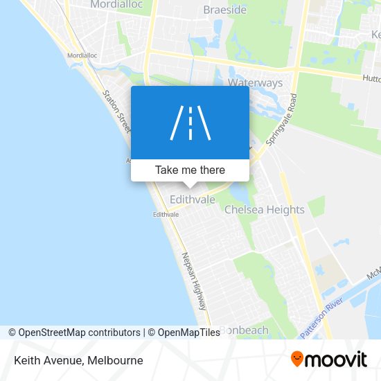 Keith Avenue map